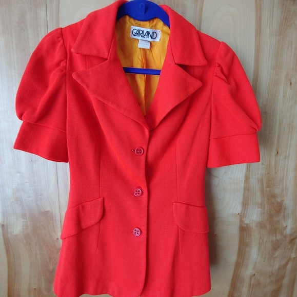 Garland Jackets & Blazers - 1970s vtg cotton blazer